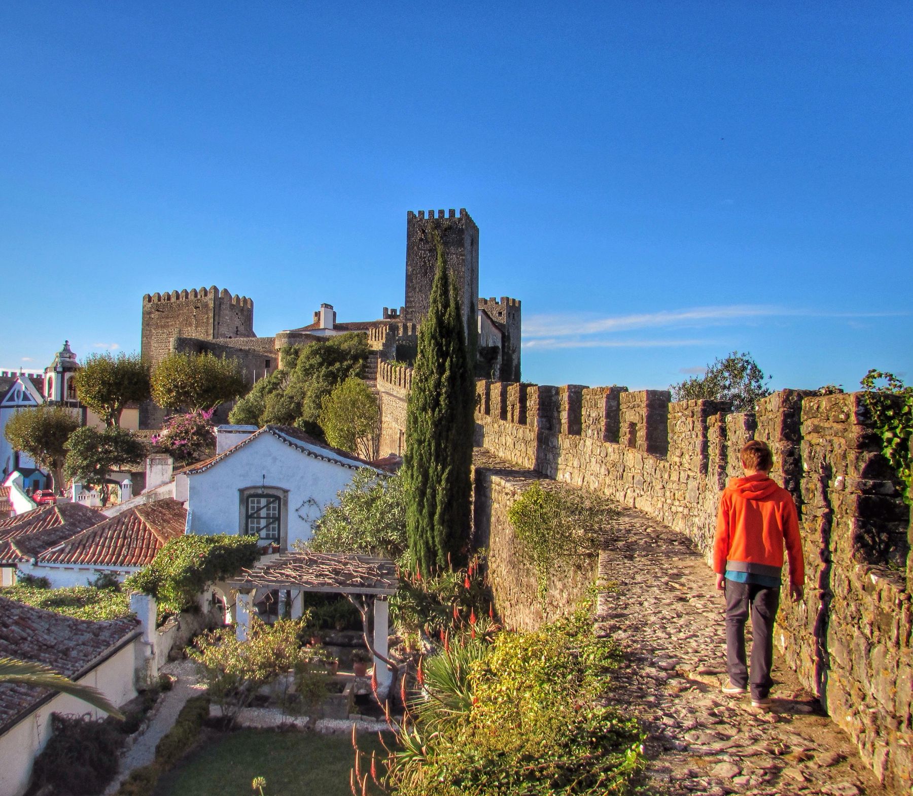 Walking the full circuit of the walls